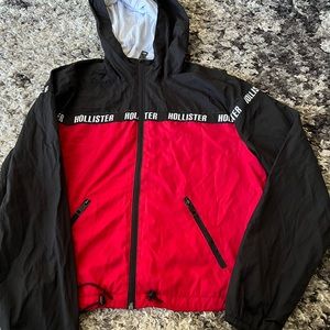 red & black comfy wind breaker